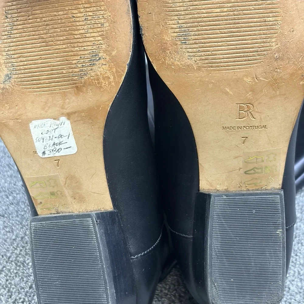 Banana Republic Italian Leather Tall Knee High Boots Black Women's Size 7